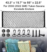 RED WOLF Envelope Style Cargo Net for 2006-2022 GMC Yukon Savana Cadillac Escalade Buick Enclave ...