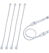 Armacost Lighting SureLock 560724 White LED Tape Light Wire Lead Connector – 5 Pack. 560724