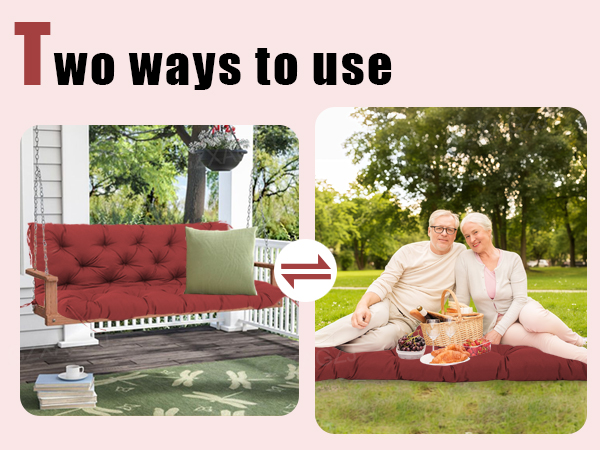 porch swing replacement cushions