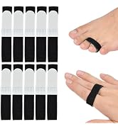 Kris-kikomy 10 Pack Buddy Tape Finger Straps With Padded No-Slip Hook and Loop Are A Washable and...