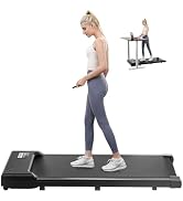 THAILE Walking Pad Treadmill Under Desk, Treadmills for Home Portable Mini Treadmill with Remote ...