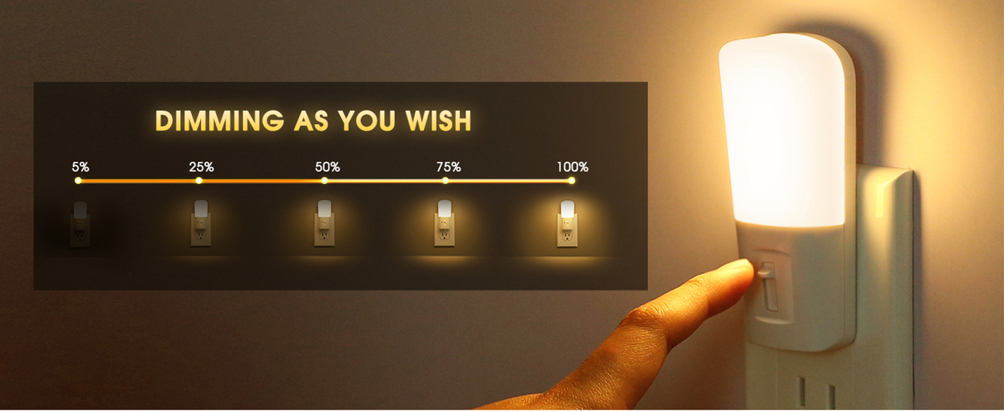 Dimmable night light for nursery