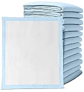 Disposable Incontinence Bed Pads 23" x 36", 15 Pack - Heavy Absorbent Chux Underpads with Fluff C...