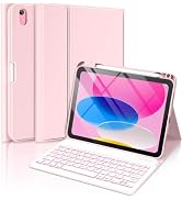 aMZCaSE for iPad 10th Generation Case with Keyboard 10.9 inch(2022),7 Color Backlight,Keyboard ca...