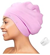 EverSport Large Swim Cap for Braids and Dreadlocks, Waterproof Silicone Swimming Cap for Women Me...