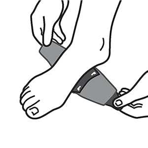illustration of a foot centering arch of foot over support