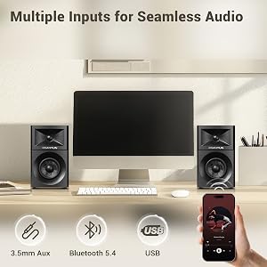 Triple Hi-Fi Connections + Built-In Power Supply
