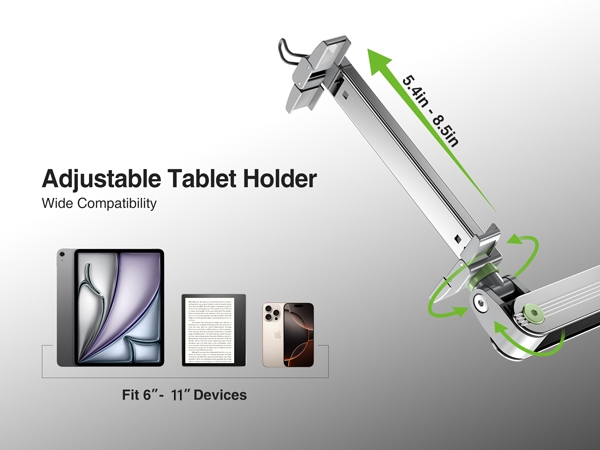 tablet holder for bed