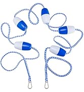 Aulock 16Ft Pool Safety Rope with Floats - Effective Visibility Floating Rope Divider Barrier wit...