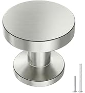 Goldenwarm 10 Pack Brushed Nickel Cabinet Knobs Round Nickel Drawer Knobs Kitchen Cabinet Handles...