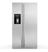 Electactic 20 Cu.ft. Large Refrigerator Fridge, 2 French Door Stainless Steel with Water Dispenso...