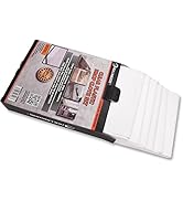 ROLLINGDOG 6 Pack Plastic Drop Cloths for Painting - 12 x 9ft (3.66 x 2.74m) Plastic Dust Sheets ...