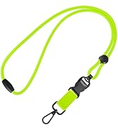 Fishent Breakaway Neck Lanyards for ID Badges, Adjustable Durable Heavy Duty Lanyard with Detacha...