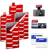 TZWXHDM 4 Pack Adhesive Pads for Dash Cam Mount, Square 2.84"×1.42" Heat Resistant Double Sided M...