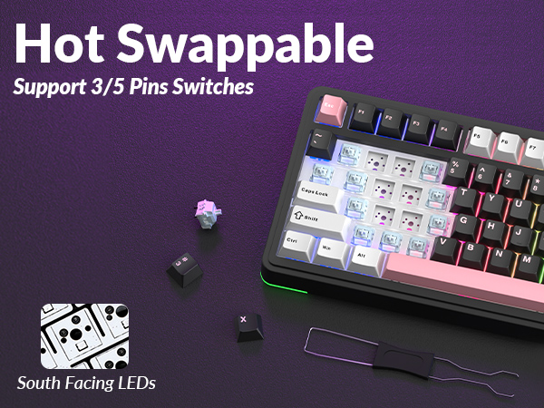 Hot Swappable Gaming Keyboard
