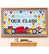gisgfim Racing Car Bulletin Board Decorations Racing Into Our Class Paper Cutouts Motivational Ca...