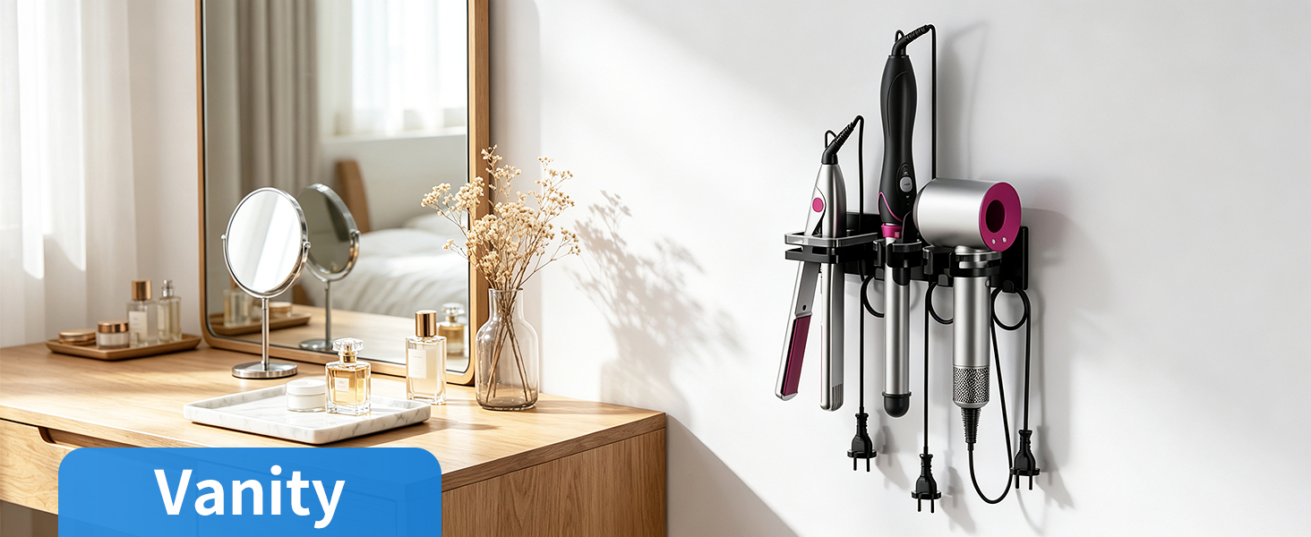 curling iron holder