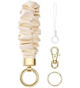 Junyuerly Stretchy Wristlet Keychain,Cute Key Chain for Car Keys,Scrunchie Key Ring Bracelet for ...