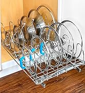 LYNK PROFESSIONAL Pull Out Pot Lid and Cookie Sheet Organizer Rack for Cabinet - Lifetime Ltd. W...