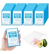 FAOEHN Makeup Remover Wipes Individually Wrapped Pack of 30,Avocado Scent 7x7.9 inch Blue Travel ...