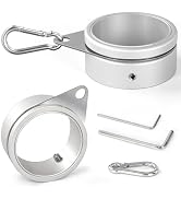 Anovo Flag Pole Rings, Aluminum Alloy Flagpole Rings 360° Rotating Anti Wrap Flag Mounting Ring, ...