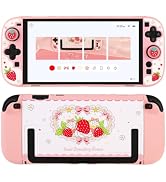 Tscope Cute Protective Case Compatible with Nintendo Switch 2 (2025), Pink Hard PC Split Cover, D...