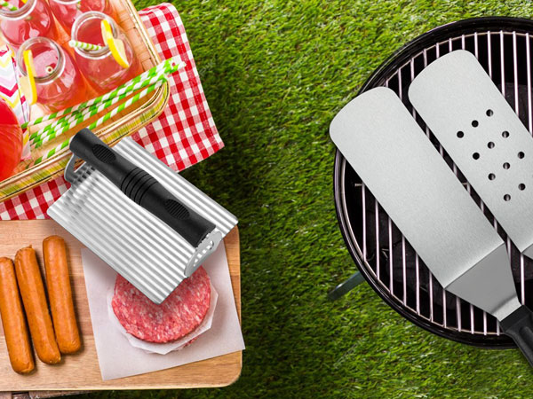 Griddle Accessories Kit, Flat Top Grill Accessories Set Grill Spatula Set BBQ Accessories