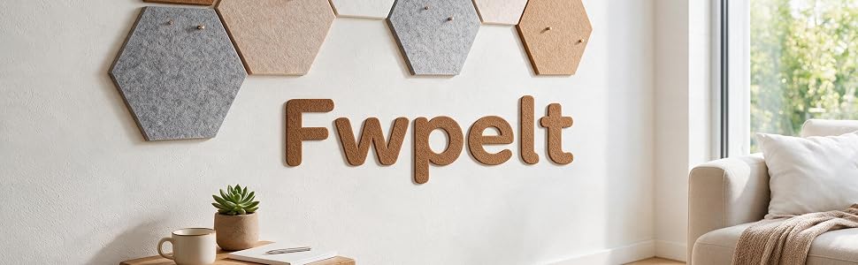 Fwpelt Mini Cork Board Strips for Walls, Small Corkboards for Wall