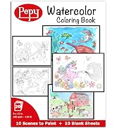 Pepy Watercolor Coloring Book