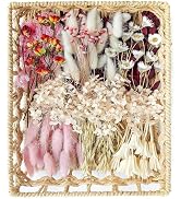 DIY Natural Dried Flower Set, Bulk Dried Flowers, Dried Flowers with Stems, Handmade Dried Flower...