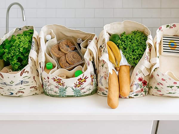 Large Canvas Grocery Tote Bag