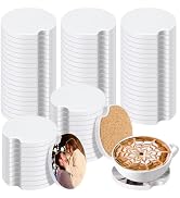 Guiqulai 100 Sublimation Ceramic Car Coasters Blanks, Absorbent Ceramic Sublimation Coasters Blan...
