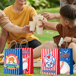 baseball candy bags