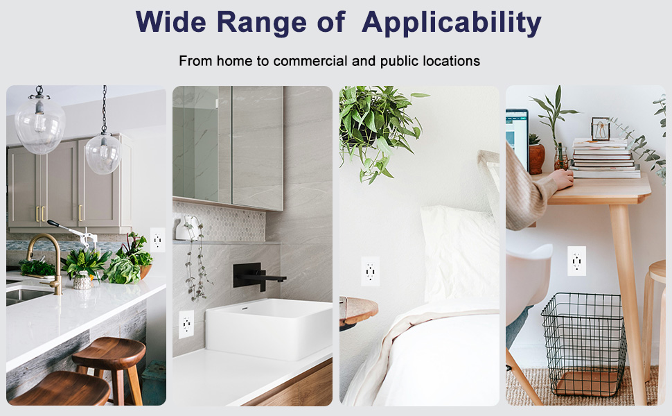 kitchen bathroom charging dual usb a