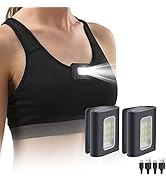 Yzoni 2Pack Running Lights, Safety Light with Strong Magnetic Clip for Runners, Small Lightweight...