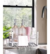 BANJEKT Sponge Holder for Kitchen Sink, Sink Caddyr with Extended Drain Tray, Sponge Holder with ...