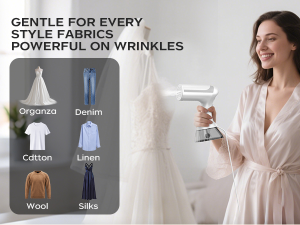 White clothes steamer handheld