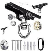 ZoeZure Heavy Punching Bag Hanger | Wall/Ceiling Mount Hook with 180° / 360° Rotation | Wood Beam...