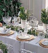Aofmee Round Woven Placemats Set of 10, Boho Rattan Place Mats, Natural Water Hyacinth Table Plac...