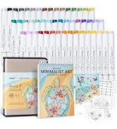 Ohuhu x Jade Summer Coloring Set 47 Alcohol Markers & Coloring Book | Co-branded Coloring Kit, 47...
