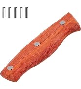 OSALADI 2pcs Wooden Kitchen Knife Handle Replacement Practical Solid Knife Handles for Repair Com...