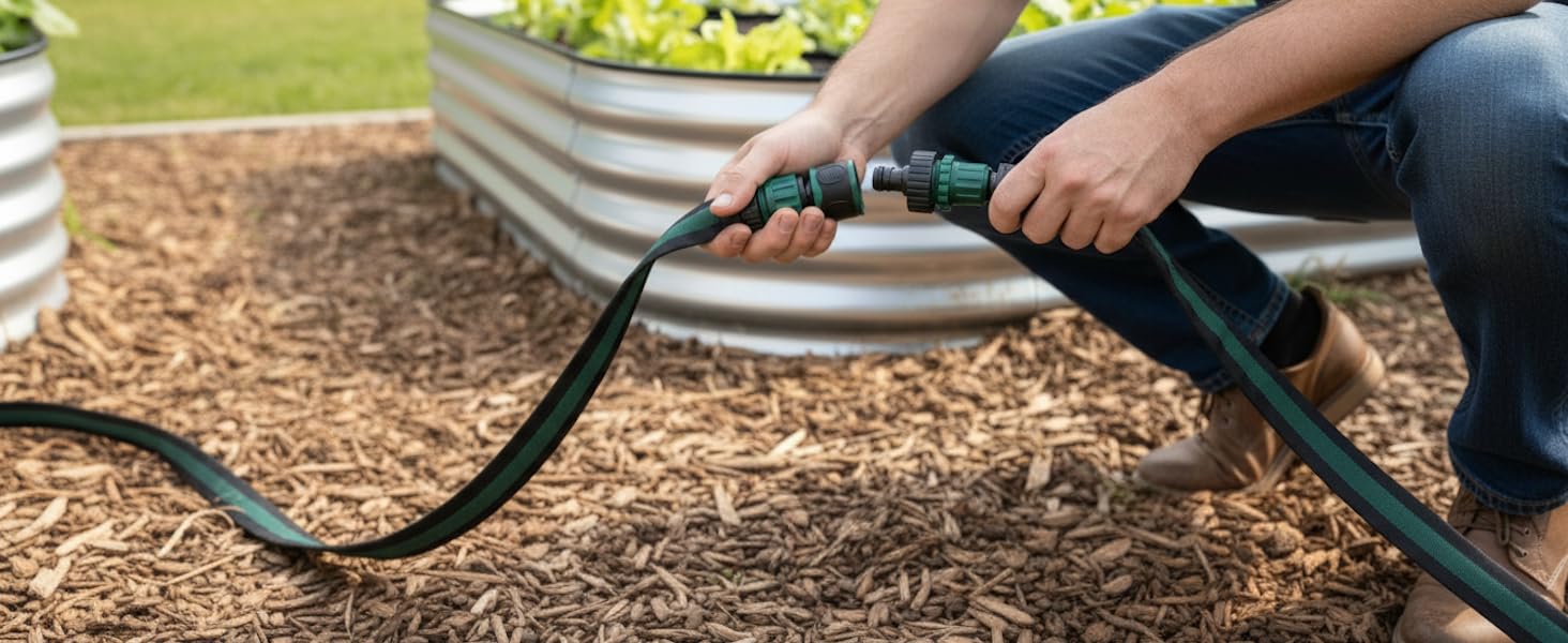 Flexible easy connect hose
