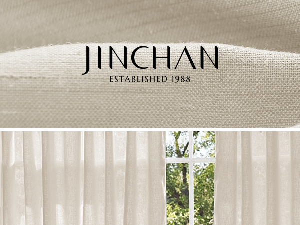 jinchan Linen Blend Curtains-Mobile