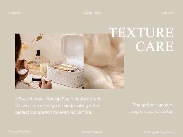 Quilted Makeup Bag