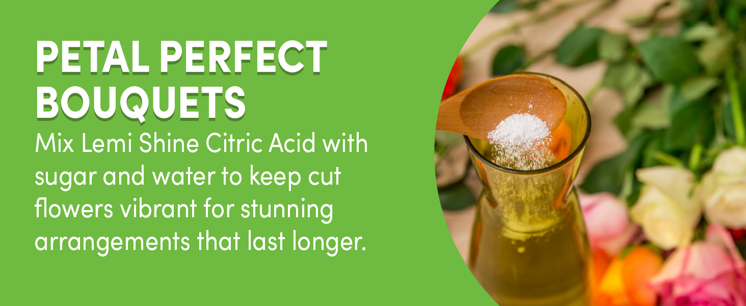 citric acid flower preservative