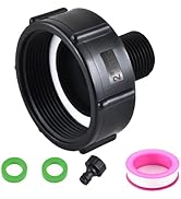 Ceaeso 275-330 Gallon IBC Tote Hose Adapter, IBC Tote Tank Food Grade Drain Adapter, 2
