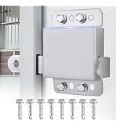 Garage Door Side Lock Latch - Security Slide Door Locks Hardware Kit Heavy Duty Inside Safety Doo...