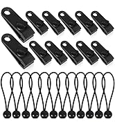 24 PCS Tarp Clips Heavy Duty Lock Grip Awning Clips,Tarp Clamps Shark Tarp Fasteners,Tent Clips P...