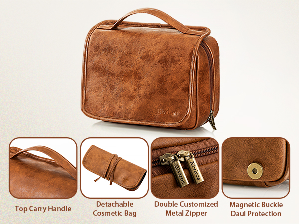PU leather toiletry bag