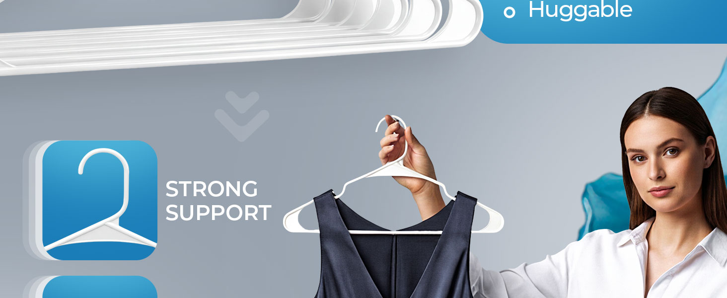 plastic clothes hangers
